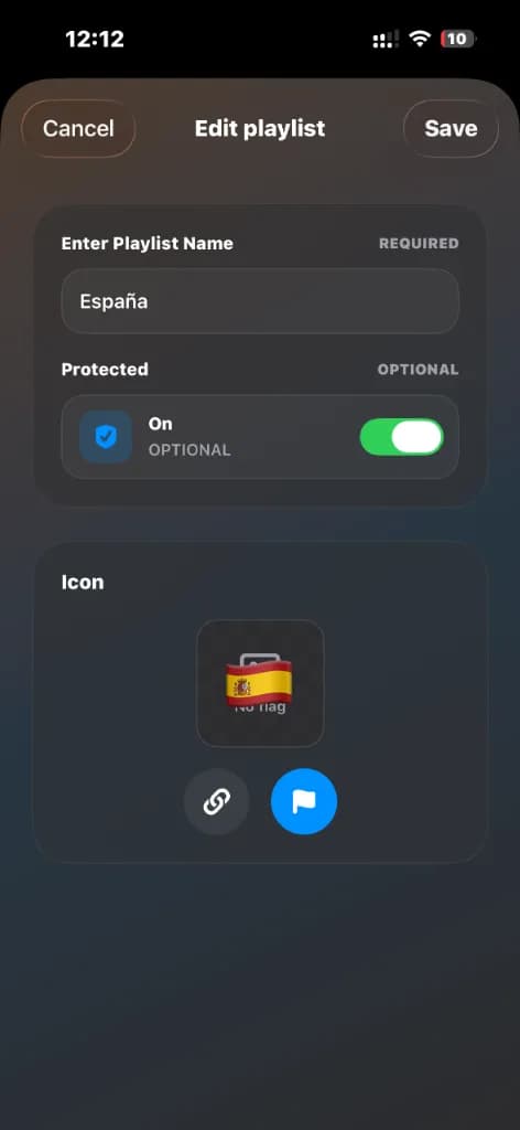 Playlist Edit Protected On